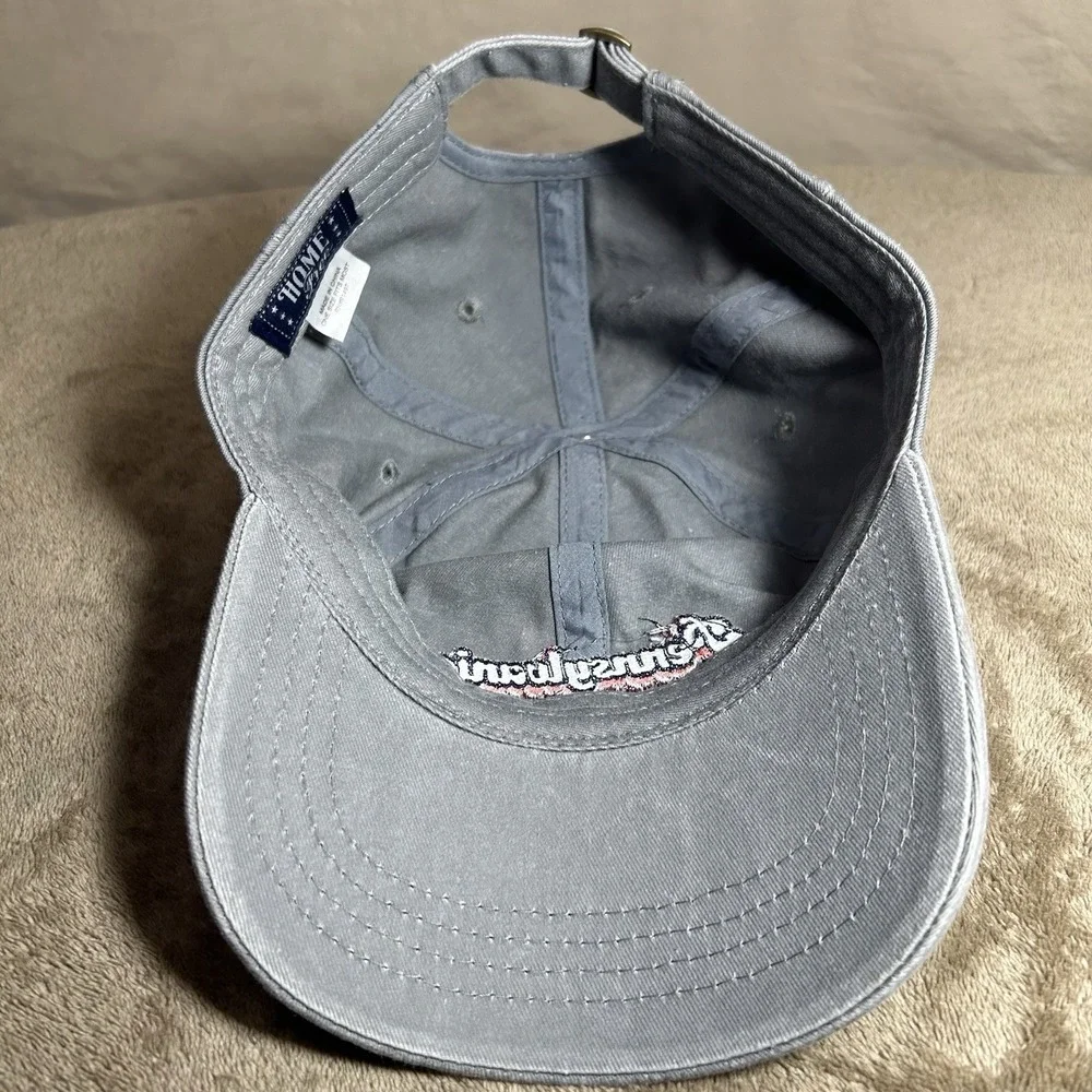 Pennsylvania Home Free Strapback Hat Gray Adjustable‎ Baseball Cap Heart Patch